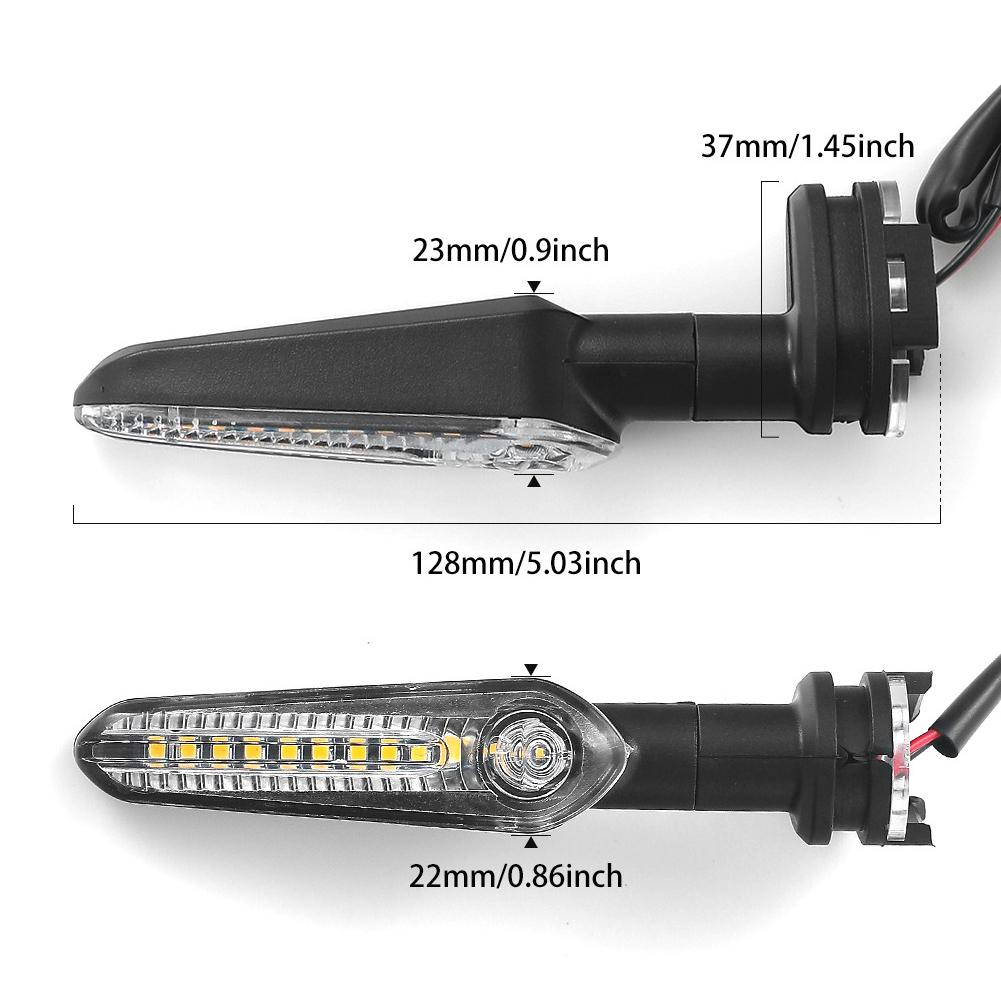 Универсальный мотоциклетный поворотник с водяной фарой, передний задний фонарь с водяной фарой для Yamaha MT07 MT03 MT09 Tracer XSR 700