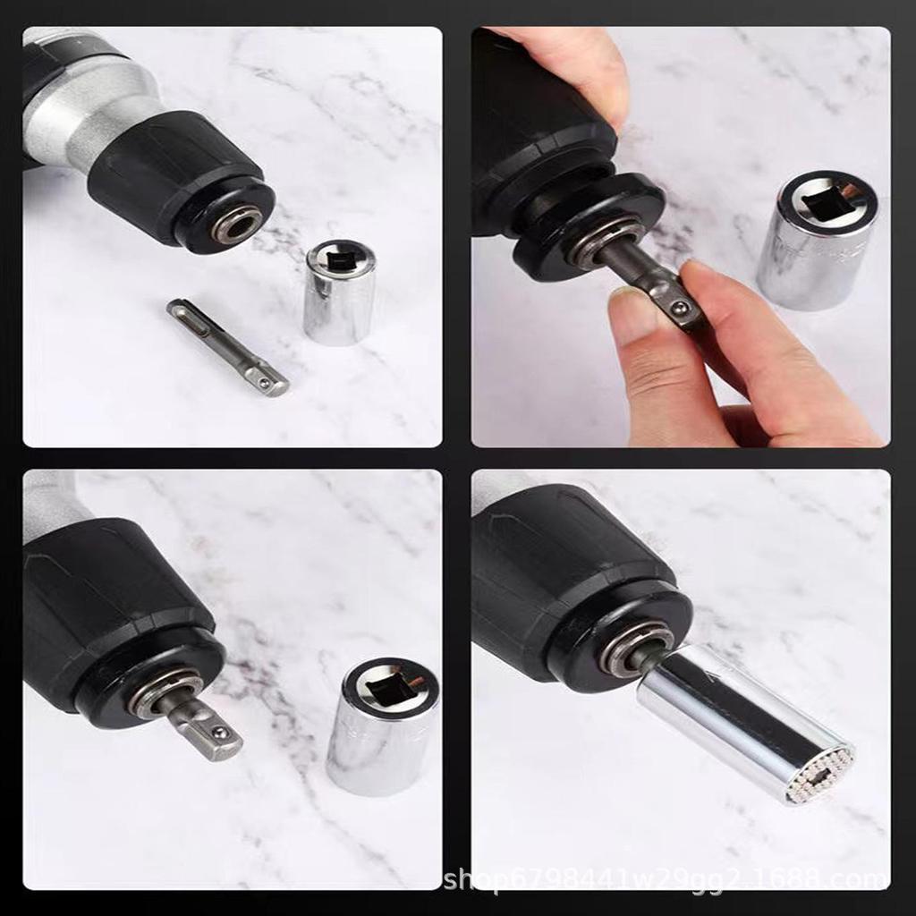 Набор инструментов для электрической дрели с рукояткой SDS и адаптера гаечного ключа и удлинителя ударного патрона