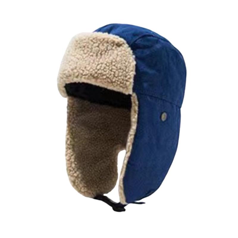Шапка-авиатор из овечьей шерсти на зиму: Ветрозащитный, Защищающий от холода, Защита ушей для активного отдыха