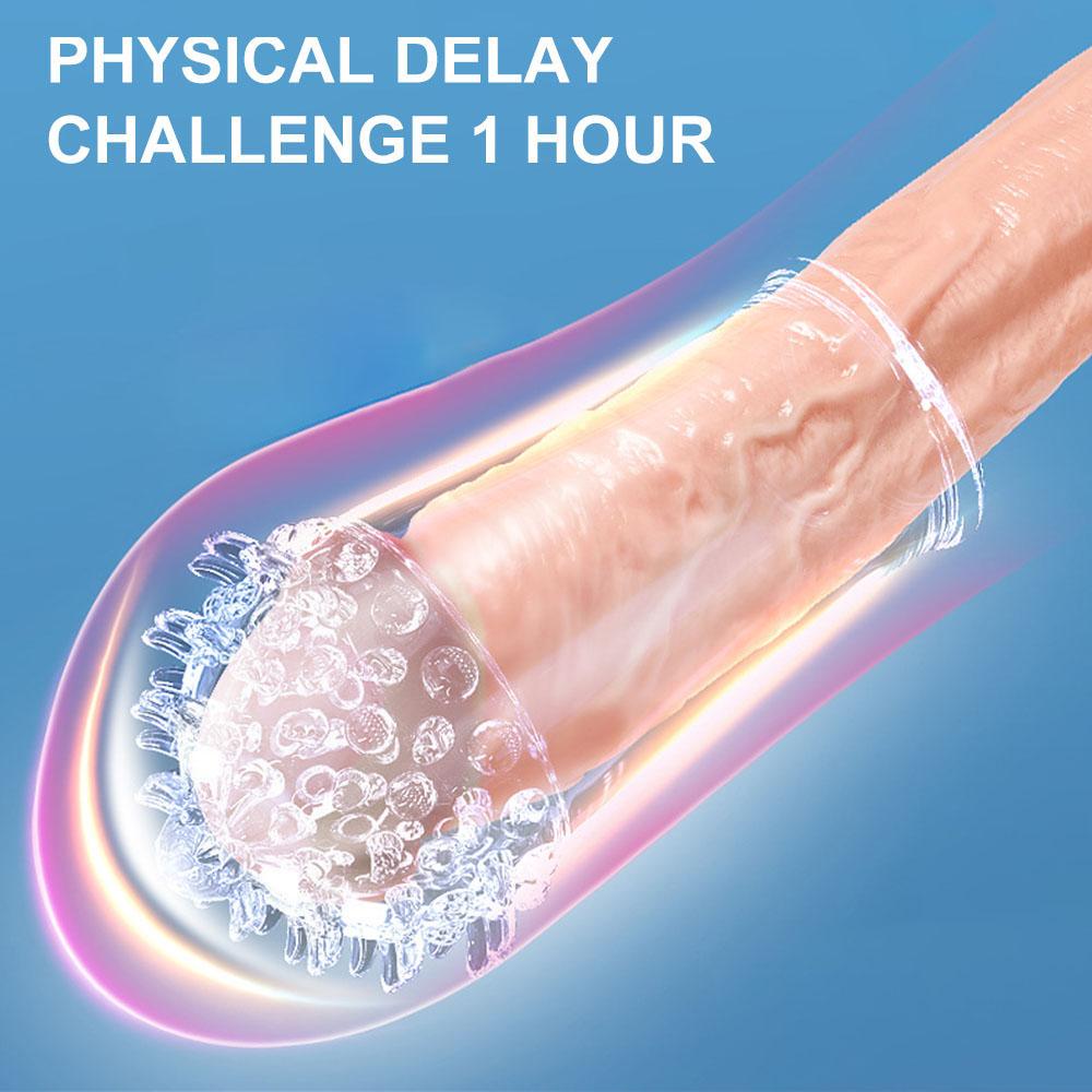 Многоразовый презерватив с удлинителем пениса, мужской удлинитель с задержкой времени, шип G для клитора, массажер, чехол, презервативы для взрослых, секс-игрушки