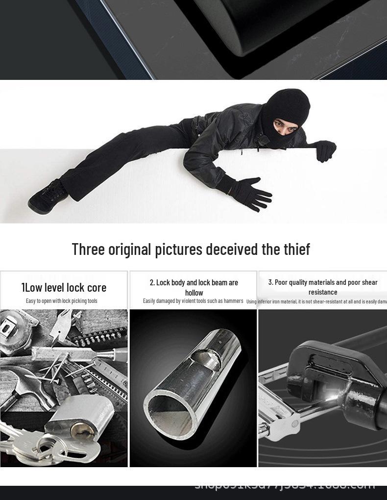 Умный водонепроницаемый навесной замок с отпечатком пальца - Уличный, устойчивый к ржавчине, противоугонный и электронный замок для входной двери и шкафа.