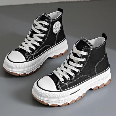 Мода 2024 Холщовые туфли Женские Повседневные Кроссовки на Платформе Звезды Холщовые Кроссовки Беговые Спортивные Туфли Теннисные Туфли Кроссовки для Ходьбы на Открытом Воздухе