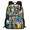15 Inch Fortnite Cartoon Backpack Unisex for Boys Girls with Front Pocket Lightweight Student School Bookbag Large Capacity