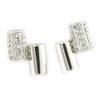 [L7455] - White 'Sissi' Silver Earrings