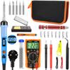 Комплект паяльника для электроники 80 Вт, цифровой паяльник с ЖК-дисплеем, ручка, сварочный инструмент с регулируемой температурой