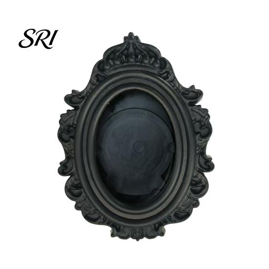 3D Refrigerator Magnet Vintage Photo Frame DIY Oval Picture Holder Fridge Decorative Home Kitchen Office Whiteboard Decor Ornament