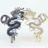 Women Hair Claw Chinese Style Dragon Shape Anti-slip Teeth Hair Clip Back Head Shark Hair Claw Hair Accessory