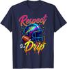 Football Drippy Football Drip Retro Vintage Unisex T-Shirt