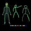 Wire Costume El Luminated Strips Adult Kids Stickman Figure For Halloween Party