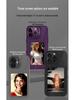 Чехол для телефона с E-ink экраном и подставкой для iPhone 17, кожаная текстура, DIY цвета, NFC-трансляция, защита от падений
