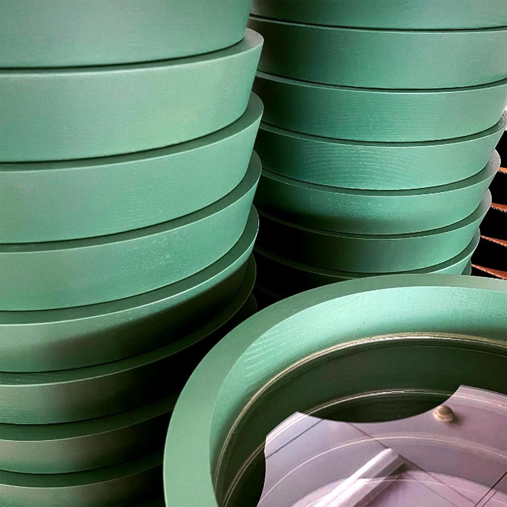 KATOMOKU Muku Clock 12 Green Wall Clock Sweep Radio km-97GRRCS 306mm (SKP Clock)