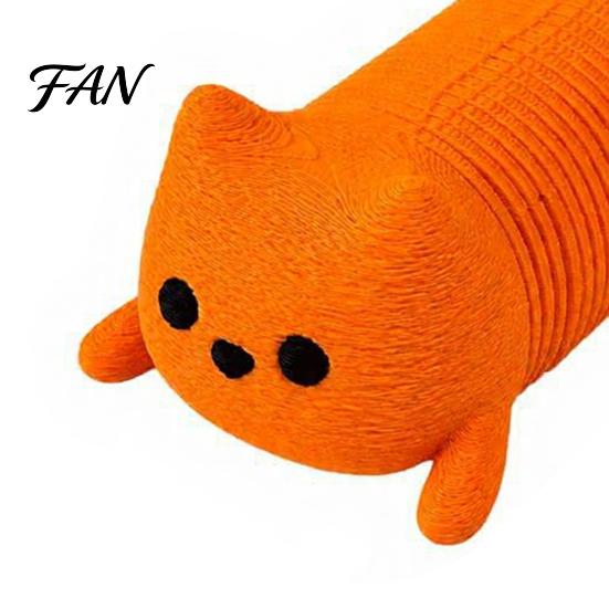 Пружинная игрушка-антистресс Животное 1/4 шт. 3D-печатная игрушка-кошка, Лежащая пружинная собака, Снятие стресса, Гибкая, Растягивающаяся, Для декора стола, Сенсорные игрушки