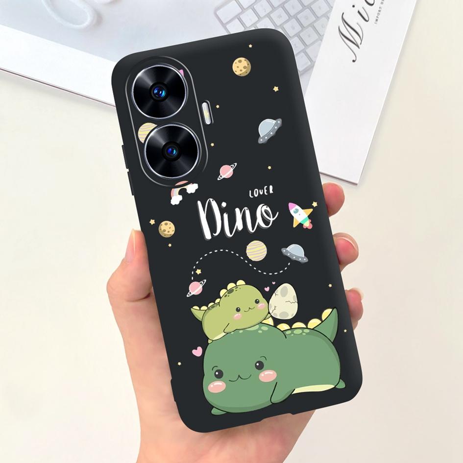 Чехол для Funda OPPO Realme C55 Милый Астронавт Coque Мягкий Силиконовый Задний Чехол для Телефона для Realme C55 RMX3710 C 55 Real me C55 Чехол-Карман