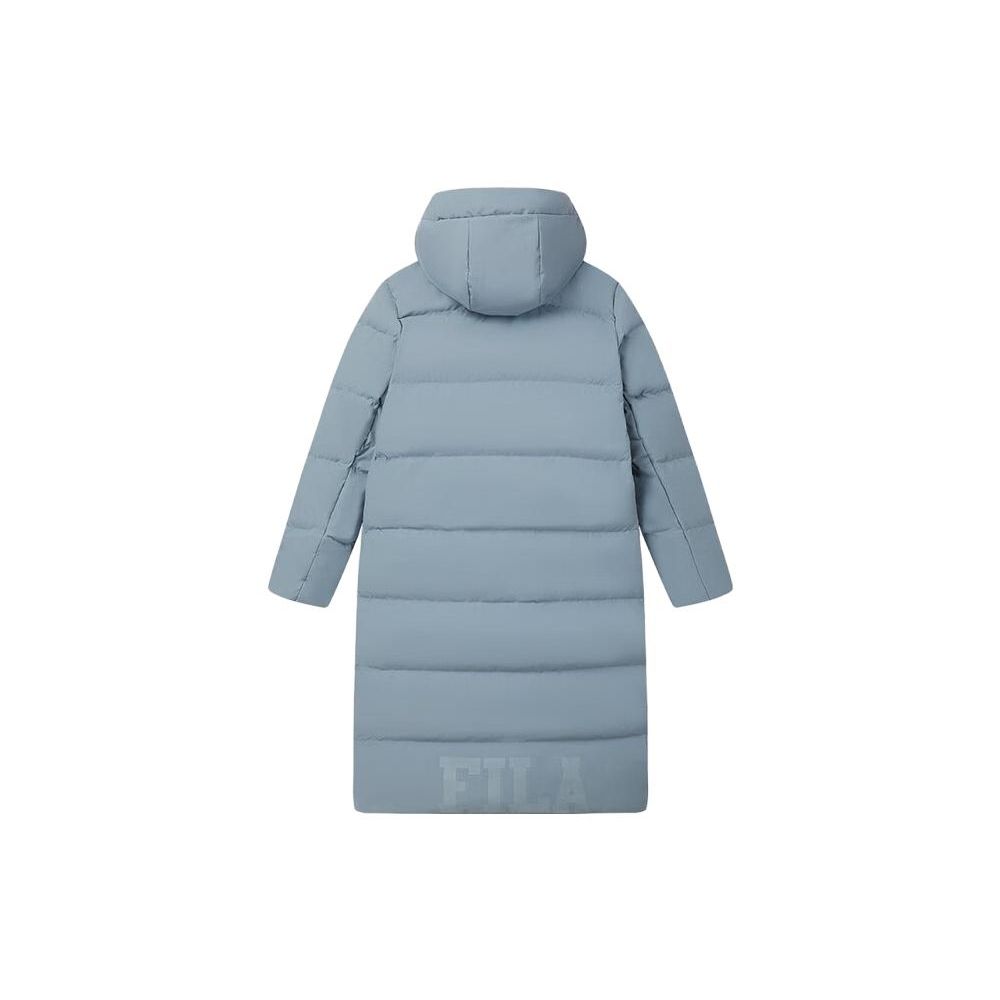 Fila Худи с принтом букв, длинные штаны, пуховик, унисекс, верхняя одежда, эфирно-серый, F51U349902F-DY