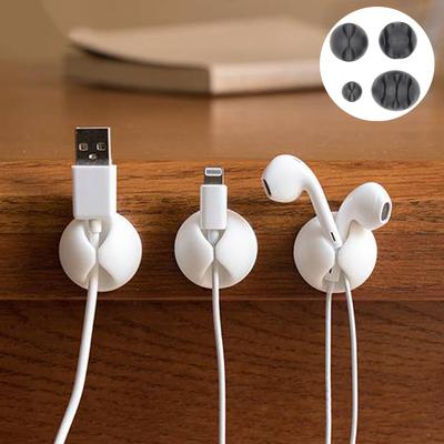 Автомобильный фиксатор для кабеля, силиконовый органайзер для USB-кабеля, зажимы для бытовой техники, держатель для намотки автомобильного кабеля, фиксирующие зажимы для сетевого провода наушников