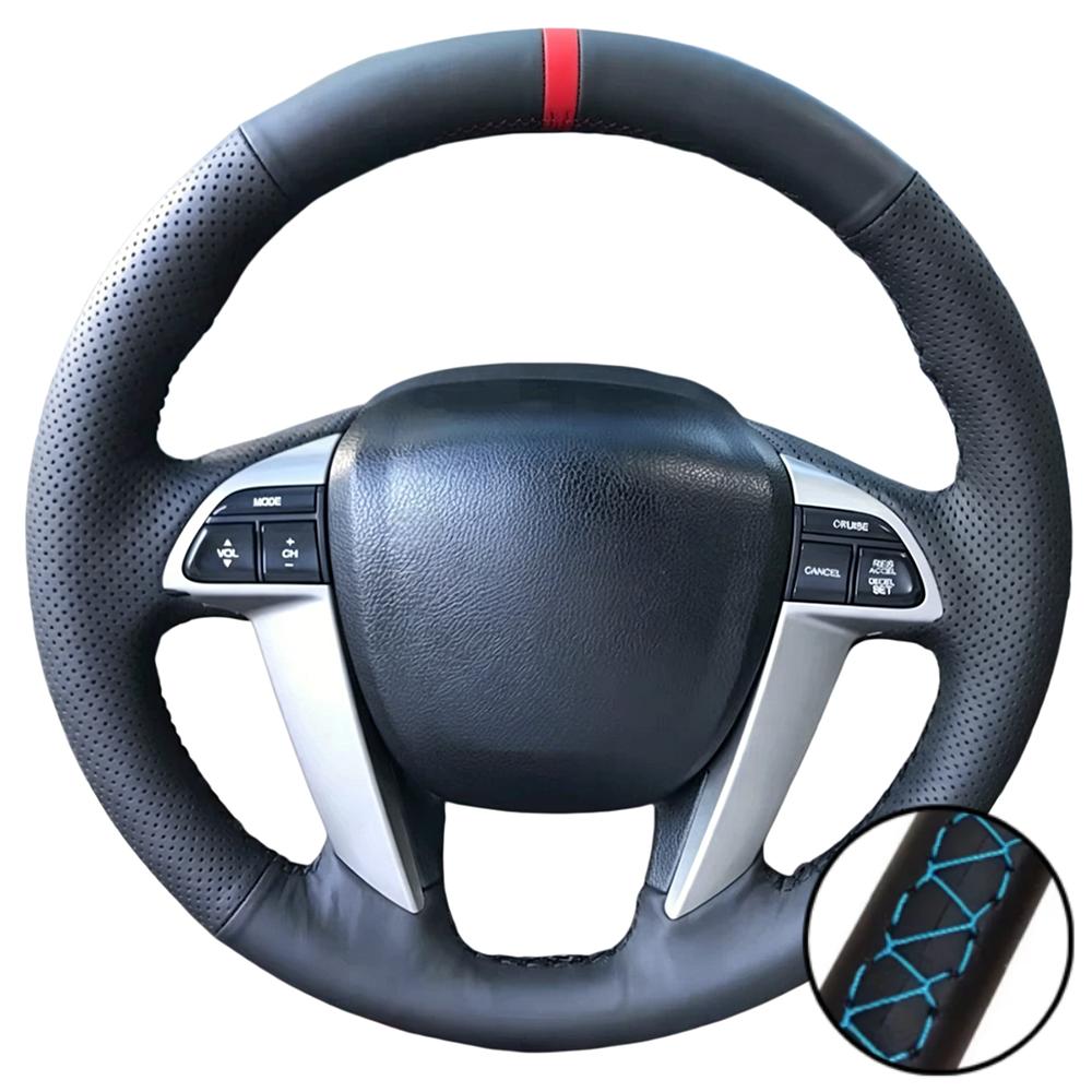 Hand Stitched Non-slip Artificial Leather Odyssey Pilot Steering Wheel Cover  For Honda Accord 8  Car Interior Accessories