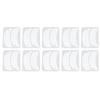 10 Pairs Eyelash Extension Under Eye Gel Pads Notch Flexible Silicone Reusable Eyelash Extension