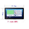7 Inch Car Gps Navigation Touch Screen Sat Nav Free Map 