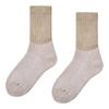 Gunze AGY602 Fire Acedron Warm Full Pile Beige Women's Socks, Moisture-Wicking, Heat-Generating, 3-Layer, Knit, Deodorizing,