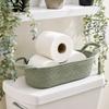 Woven Desktop Organizer Handheld Toy Storage Basket Toilet Paper Holder  Home Bathroom Accessories