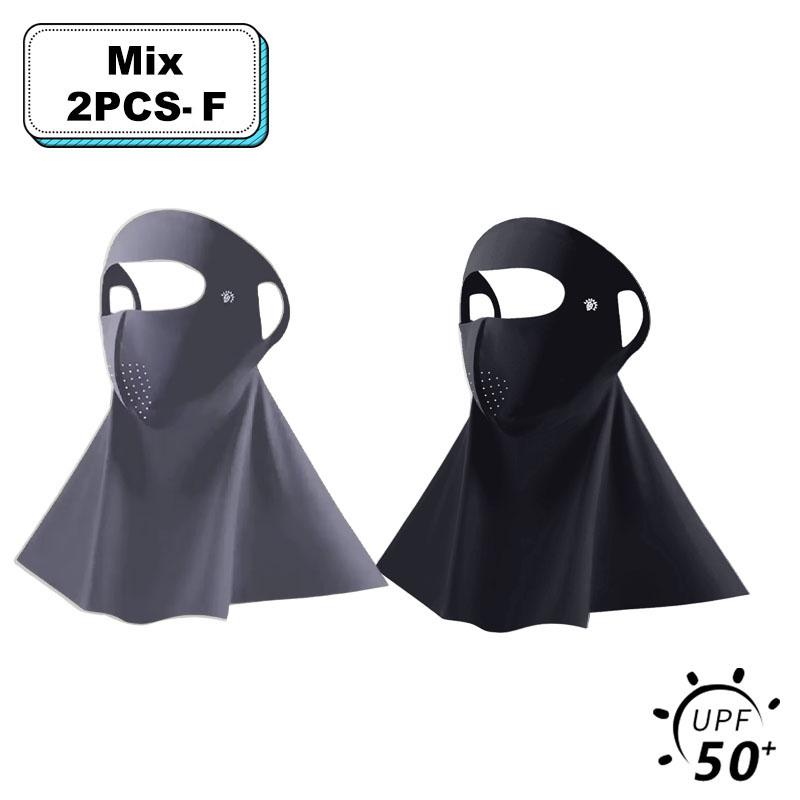 UPF50+ Солнцезащитная маска Модный 3D Ice Silk Anti-UV шарф для шеи Sunscree Пылезащитная солнцезащитная маска для лица на открытом воздухе
