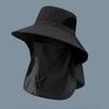 Outdoor Fisherman Hat Wide Brim Bucket Hat with Neck Cover Men Summer Breathable Mesh Sun Protection Visor Anti UV Cap Unisex