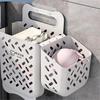 JINGRUIXIANG Wall-Mounted Folding Laundry Hamper