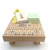 Shogi Shogi Board with Legs and White Camellia Carved Pieces Set Shin-Katsura 2-inch