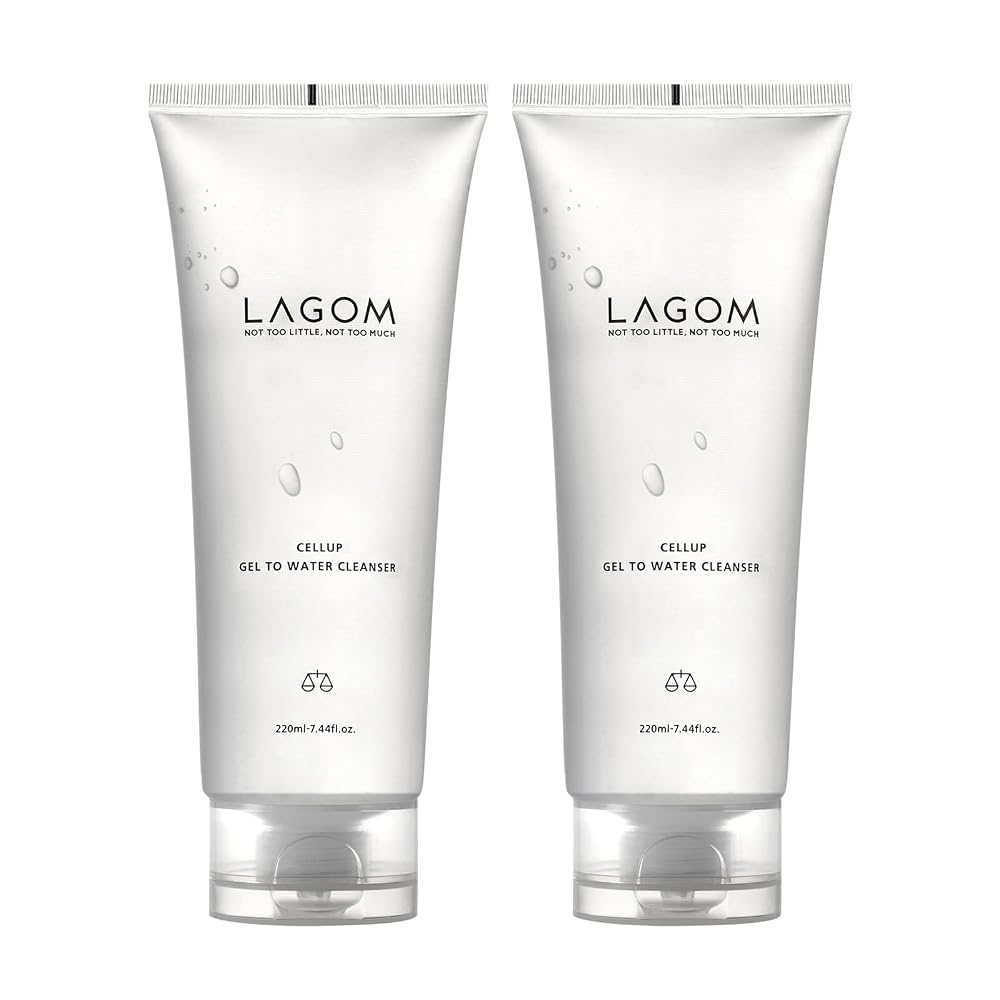 LAGOM Gel-to-Water Cleanser - Morning Facial Cleanser, Massage Gel, Moisturizing, Hydrating, Leaves