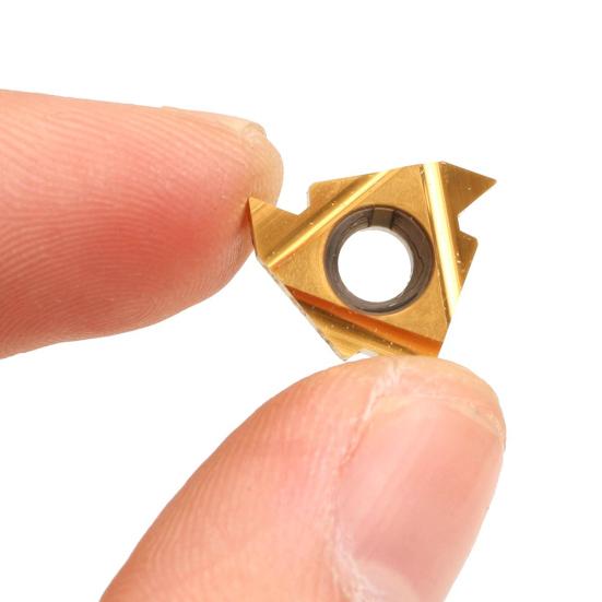 10Pcs/Set 16ER AG60 External Thread Carbide Inserts Blades Lathe Turning Tools