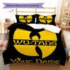 Custom Name Wu-Tang Clan Bedding,Quilt Set Quilt Cover Pillowcase Home Birthday Gift (1 * duvet cover + 2 * pillowcase, without core)