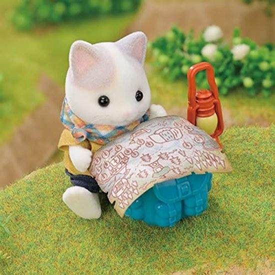 EPOCH Sylvanian Families Doll Furniture Set Exciting Exploration - Latte Cat Siblings- Co-76 ST Mark Certification 3 years older Toy Dollhouse