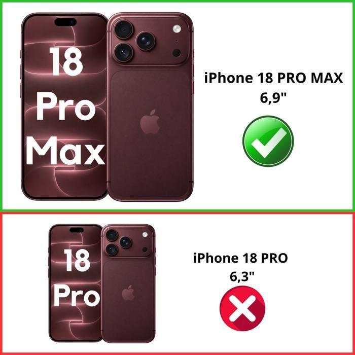 Coque Noir pour iPhone 18 PRO MAX - Silicone Gel TPU Protection Souple Ultra Mince Phonillico®