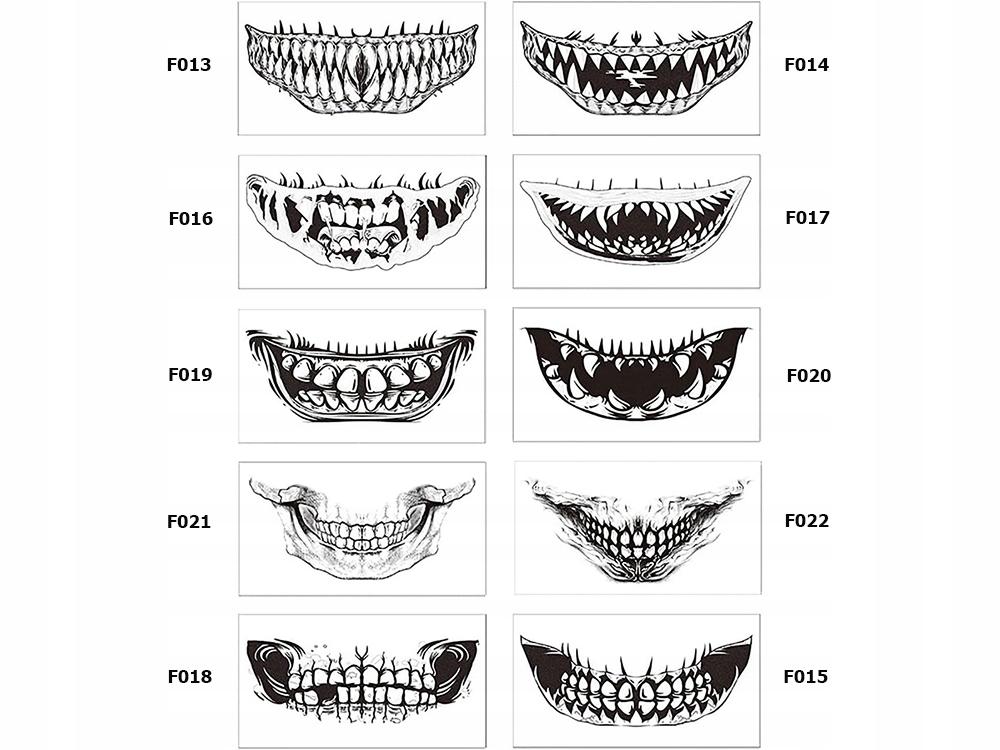 Halloween Tattoo 13X7 (10000)