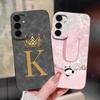 Case For Samsung Galaxy A25 A26 A36 A56 5G Cute Cartoon Panda 26 Letters Silicone Cover For SamsungA36 A56 GalaxyA25 A26 Fandas