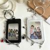 Держатель для фотокарточек K-pop айдолов Защитный чехол для фотокарточек Креативный брелок Сумка-альбом для фотокарточек Подвеска Блайндеры Фотокарточка