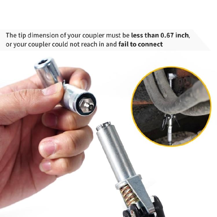 Industrial Grease Needle Nozzle Set with Dispenser and Covers for Efficient Lubrication Mechanical Fittings Repair Shops