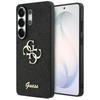 Guess Fixed Glitter Big 4G Metal Logo Case for Samsung Galaxy S26 Ultra Black