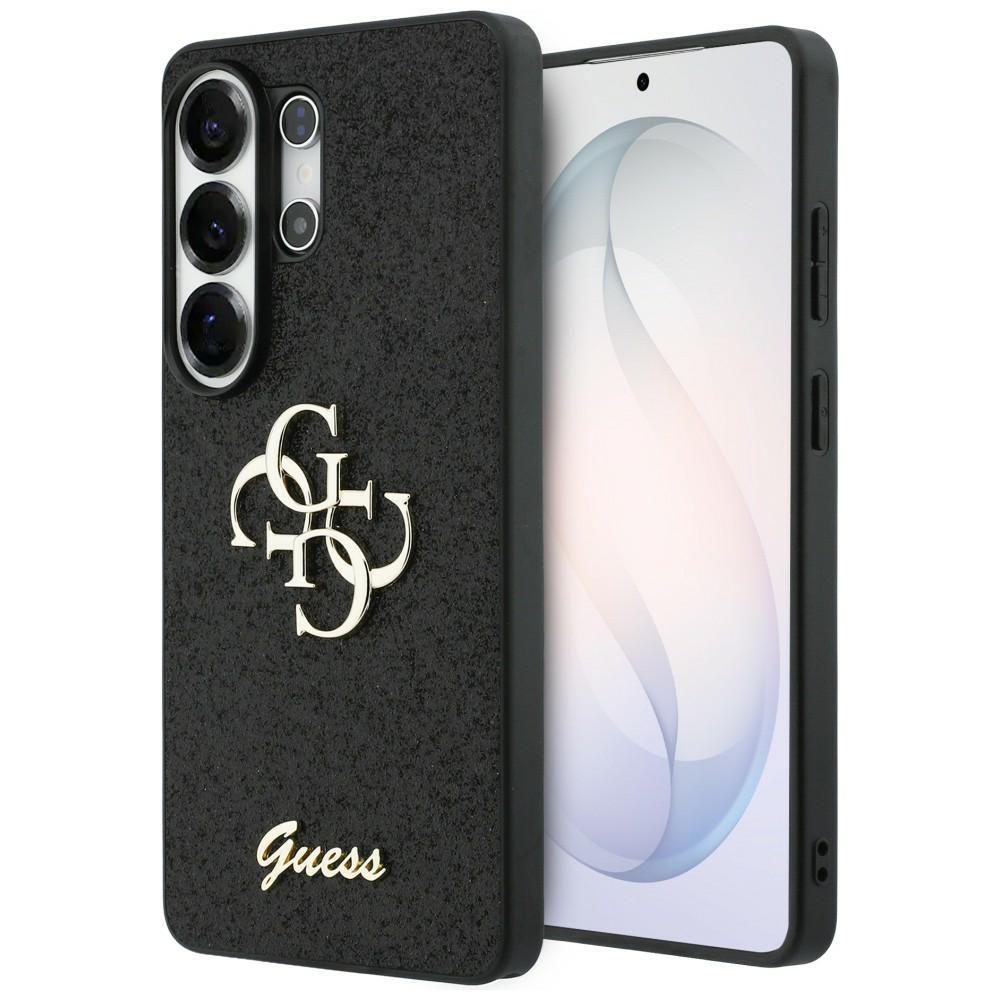 Guess Fixed Glitter Big 4G Metal Logo case for Samsung Galaxy S26 Ultra black