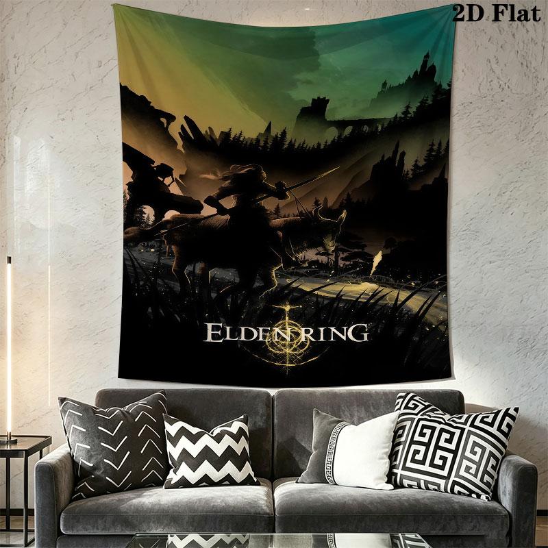 Elden Ring Veil Wall Hanging Printed Fabric Blanket Decorative Tapestries for Bedroom Living Room Home Decor