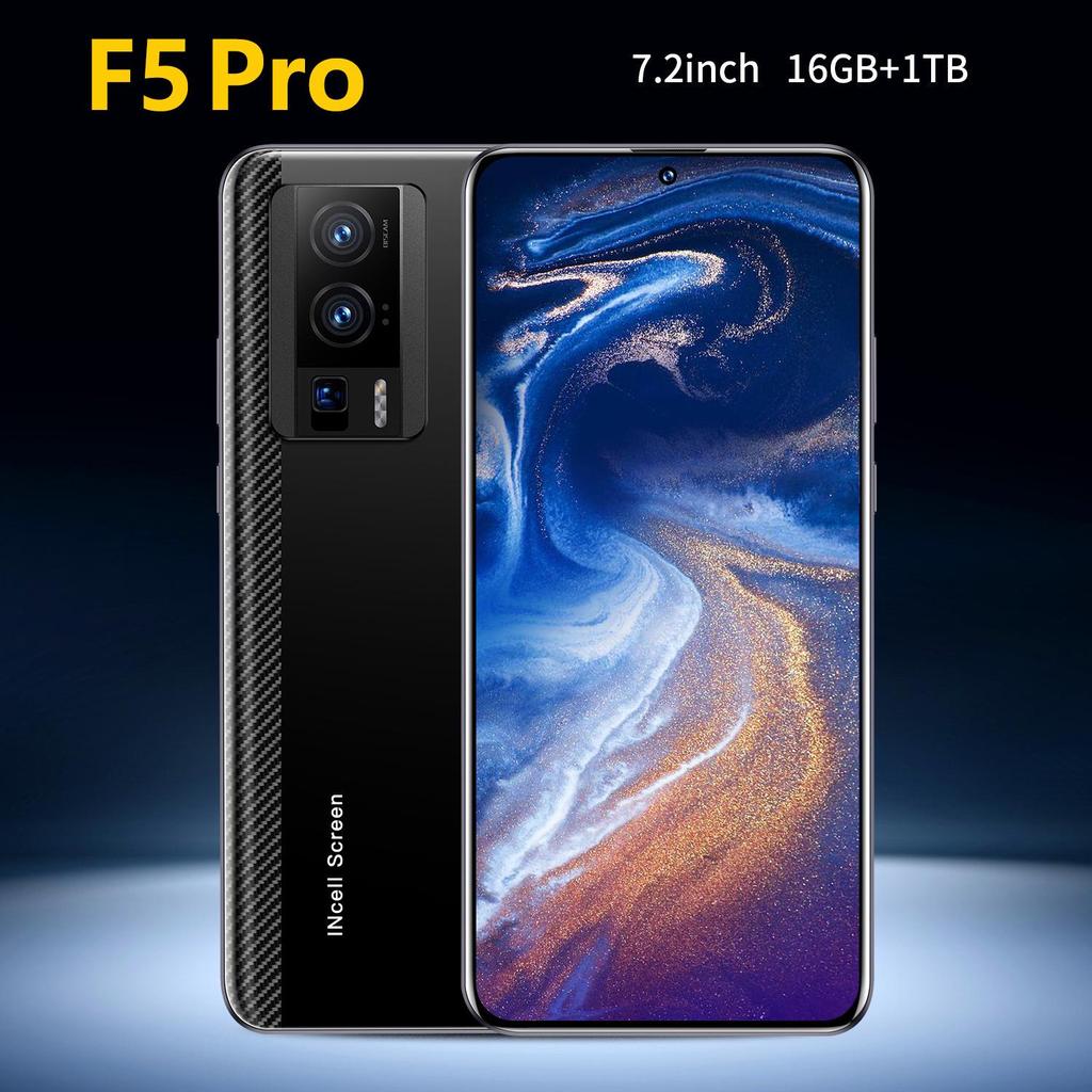 Мобильный телефон F5 Pro: 16 ГБ ОЗУ, 1 ТБ Памяти, 4G, Дисплей с отверстием по центру, Поддерживает дропшиппинг