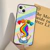 LGBT Pride Love Phone Case For iPhone 17 16 15 14 13 11 12 Pro Max mini XR 16e 15 16 Plus 17 Air Full Cover
