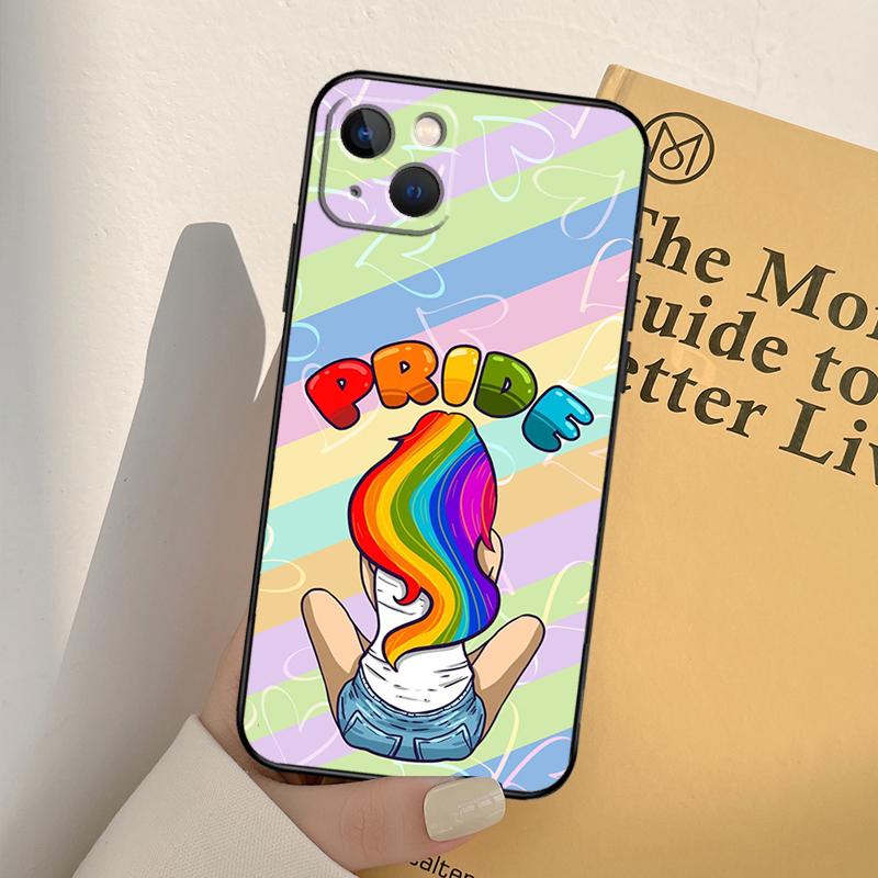 LGBT Pride Love Phone Case For iPhone 17 16 15 14 13 11 12 Pro Max mini XR 16e 15 16 Plus 17 Air Full Cover