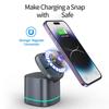 Multifunction Magnetic 3 In 1 Folding Wireless Charger 15W Fast Charging Dock