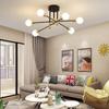 Chandelier Industrial Semi Flush Mount Pendant Lamp Modern Ceiling Light Fixture for Kitchen Dining Bedroom Room