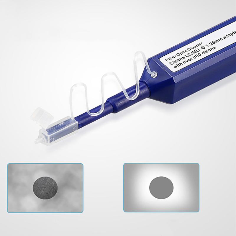 Ручка для чистки оптоволокна в один клик Очиститель оптического разъема Lc/Mu 1,25 мм