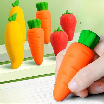 1 шт. Фруктовый ластик для учеников начальной школы, ластик Big Mac, креативный, милый, без крошек