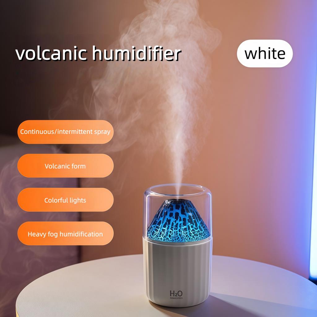 The Simulated Volcanic Color Lamp Humidifier USB Aromatherapy Diffuser is Suitable for use in Cars, Homes, Bedrooms as a Gift