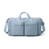 Foldable Gym Tote Unisex Duffle Bag with Shoe Compartment Wet Pocket Nylon Weekender Bag for Fitness Travel