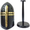 King Medieval  Leonidas Greek Spartan Armor 300 Roman Helmet Halloween Spartan Black